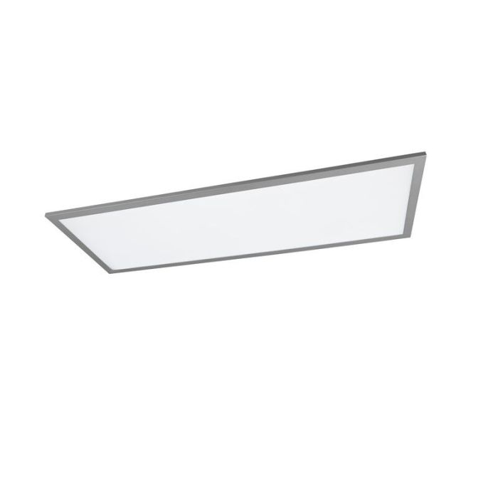 Grijze plafonnière modern, Marlise, 33,5W, warm tot koud wit verstelbare LED, met afstandsbediening
