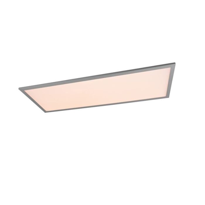 Grijze plafonnière modern, Marlise, 33,5W, warm tot koud wit verstelbare LED, met afstandsbediening