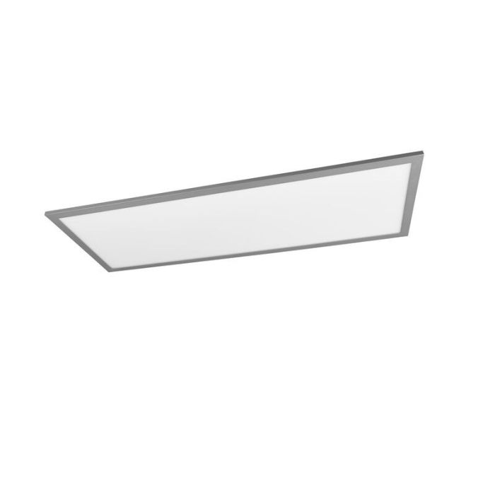 Grijze plafonnière modern, Marlise, 33,5W, warm tot koud wit verstelbare LED, met afstandsbediening