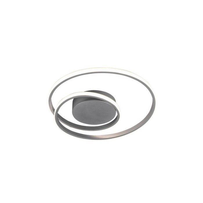 Taupe plafonniere Sassandra, metaal, modern, 22 watt