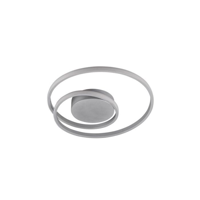 Taupe plafonniere Sassandra, metaal, modern, 22 watt
