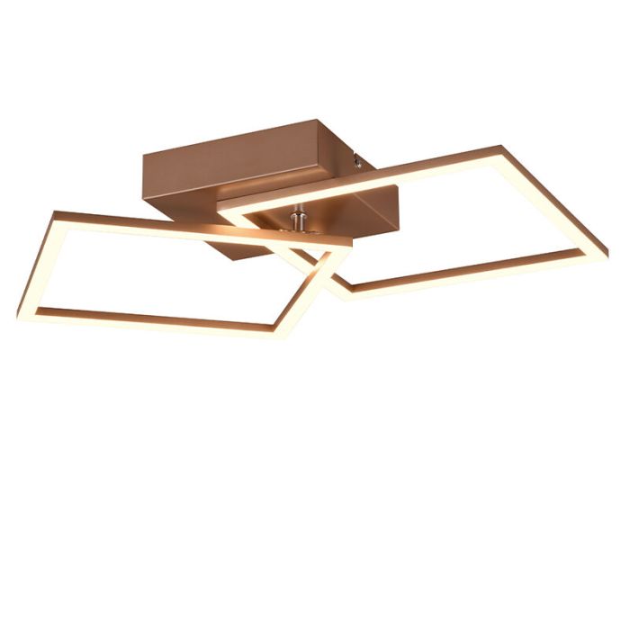 Bruine plafonnière modern, Margaux, 20W, 3000K LED