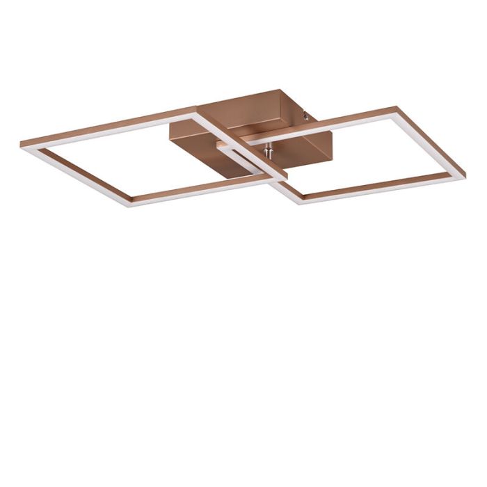 Bruine plafonnière modern, Margaux, 20W, 3000K LED