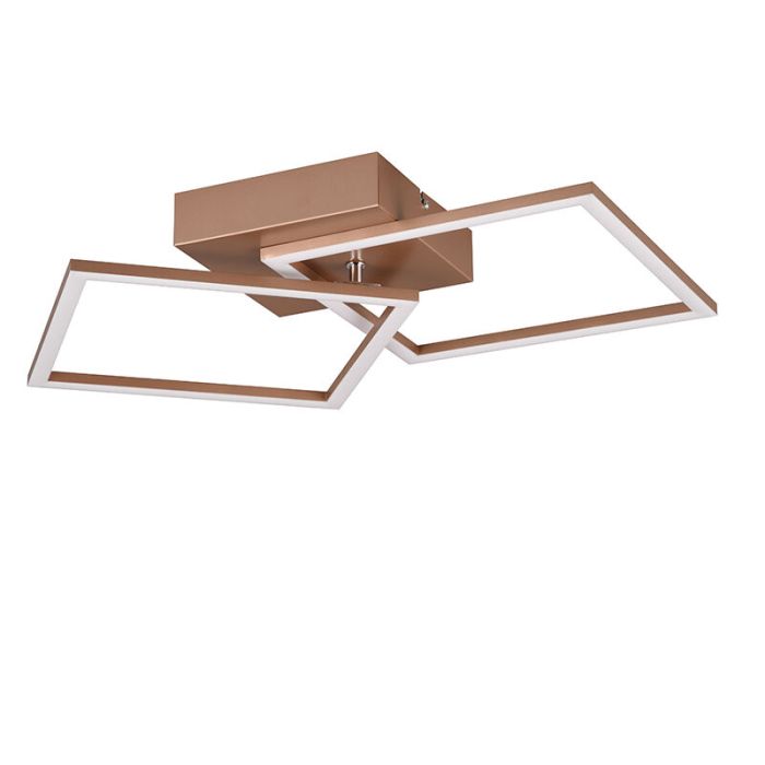 Bruine plafonnière modern, Margaux, 20W, 3000K LED