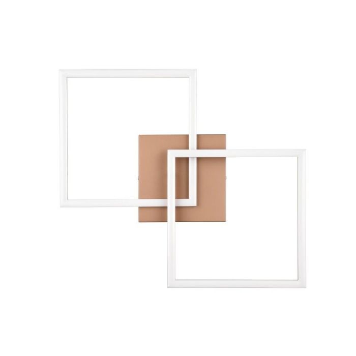 Bruine plafonnière modern, Margaux, 20W, 3000K LED