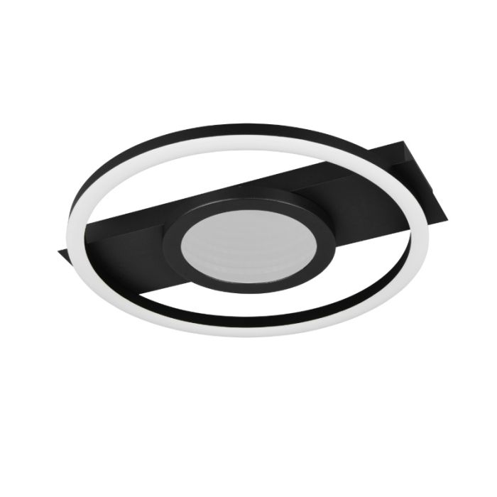 Zwarte plafondlamp modern, Sandhia, 16W, 3000K LED