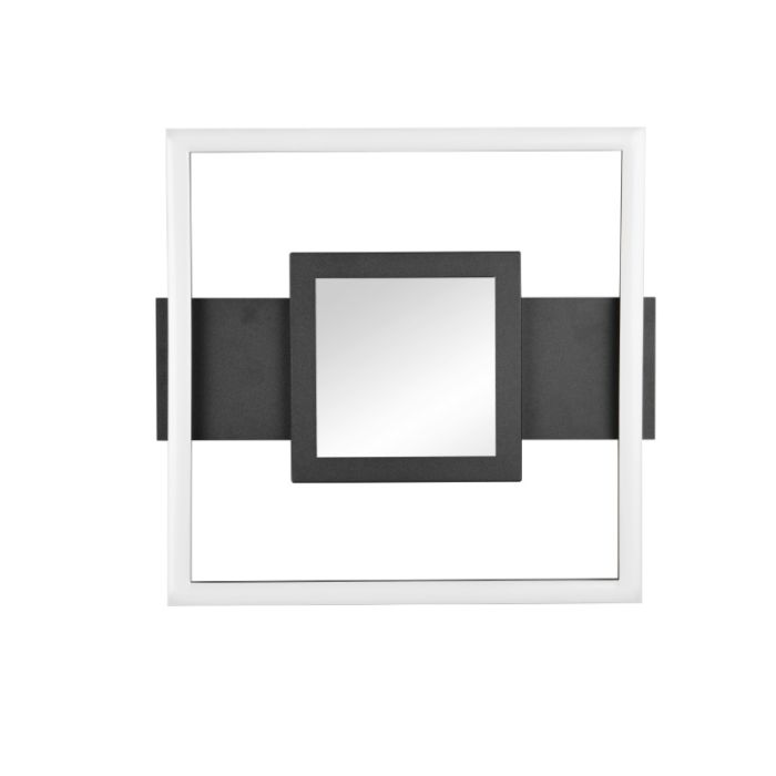 Zwarte plafondlamp modern, Sandhia, 16W, 3000K LED