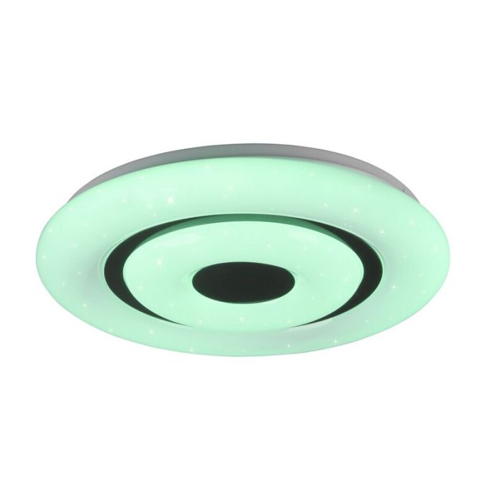 Witte plafondlamp Rinske, kunststof, modern, 16w, warm tot koud wit verstelbare LED
