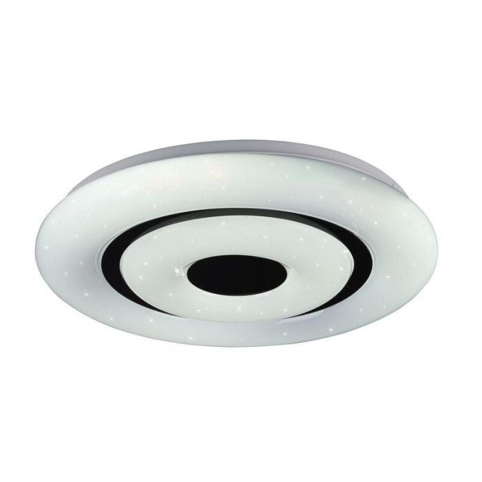 Witte plafondlamp Rinske, kunststof, modern, 16w, warm tot koud wit verstelbare LED