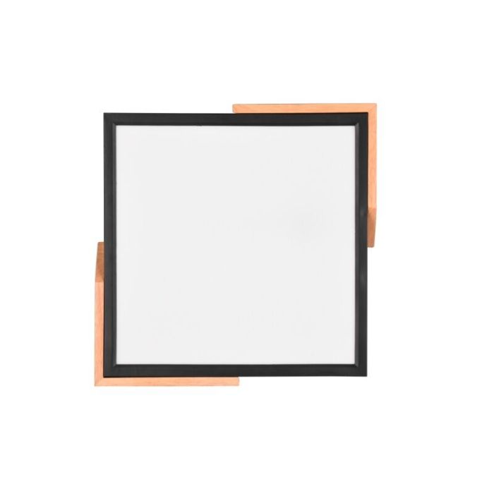 Zwarte plafonnière modern, Selinde, 20W, 3000K LED, 3-staps dimbaar