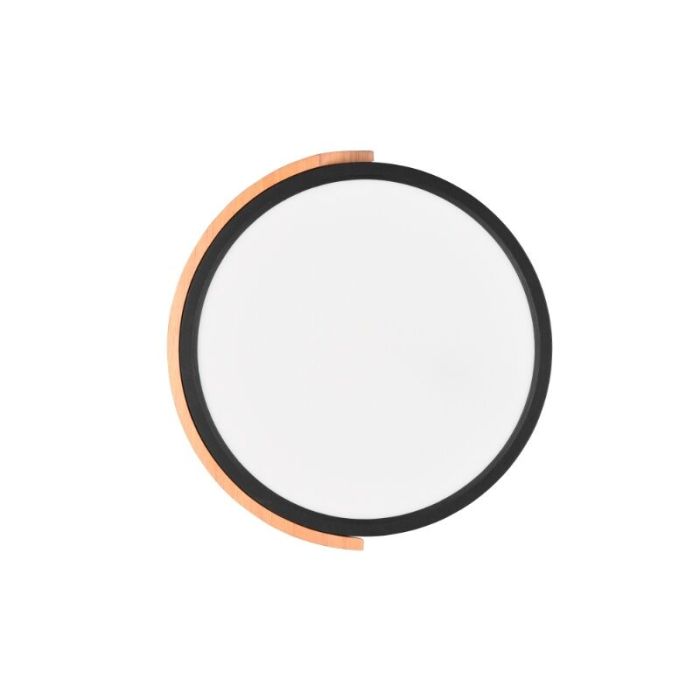 Zwarte plafonnière modern, Nevil, 20W, 3000K LED, 3-staps dimbaar