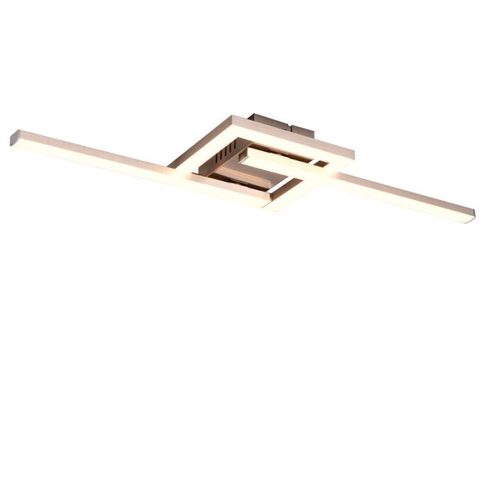 Nikkelen plafondlamp design, Mahad, 17W, 3000K LED