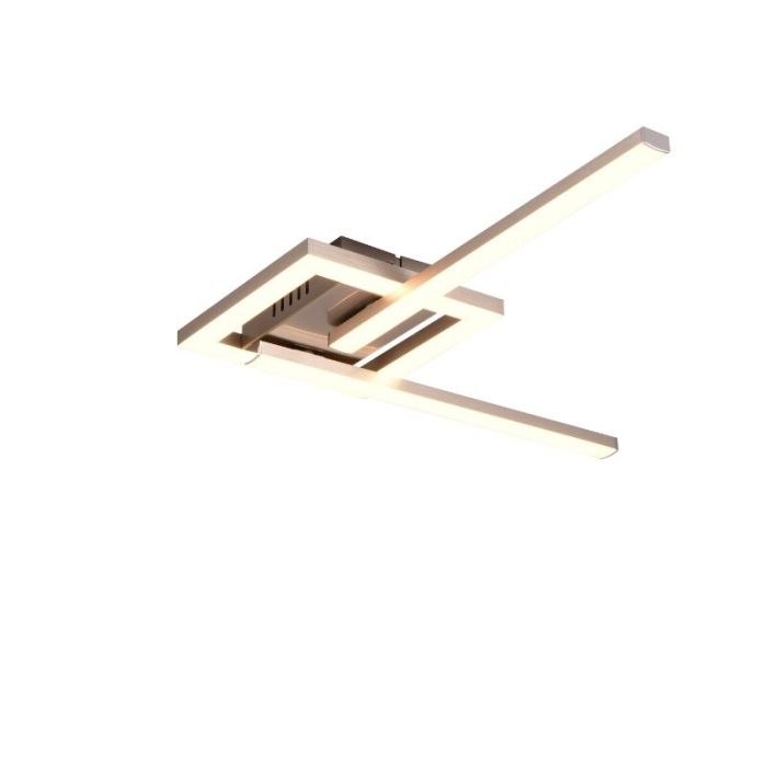 Nikkelen plafondlamp design, Mahad, 17W, 3000K LED