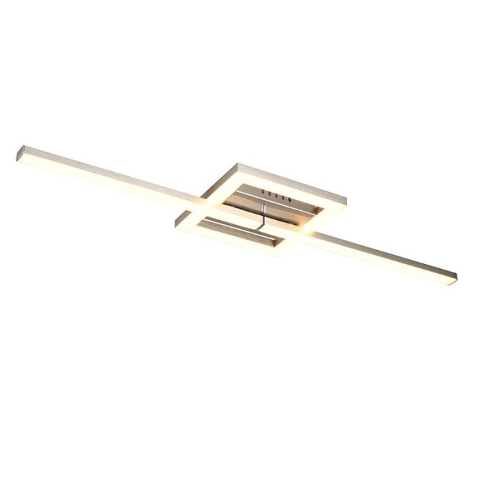 Nikkelen plafondlamp design, Mahad, 17W, 3000K LED
