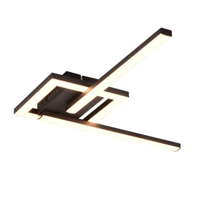 Zwarte plafondlamp design, Mahad, 17W, 3000K LED