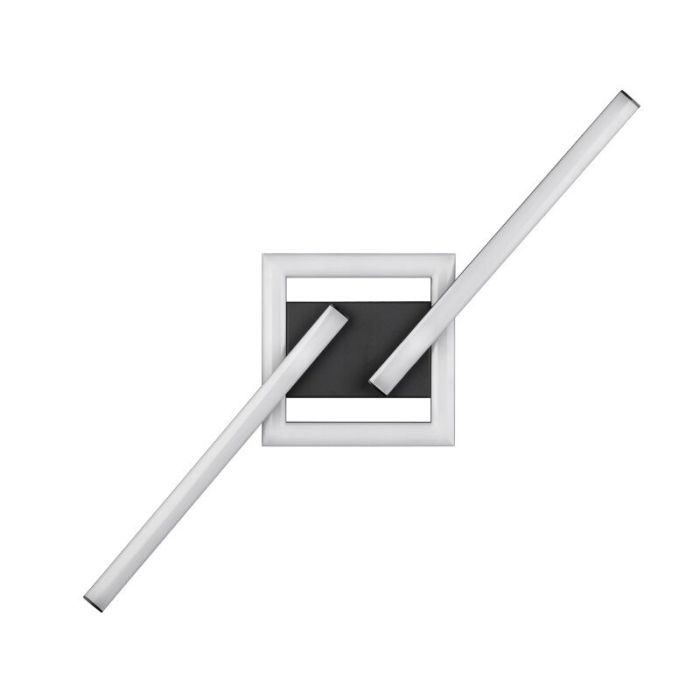 Zwarte plafondlamp design, Mahad, 17W, 3000K LED