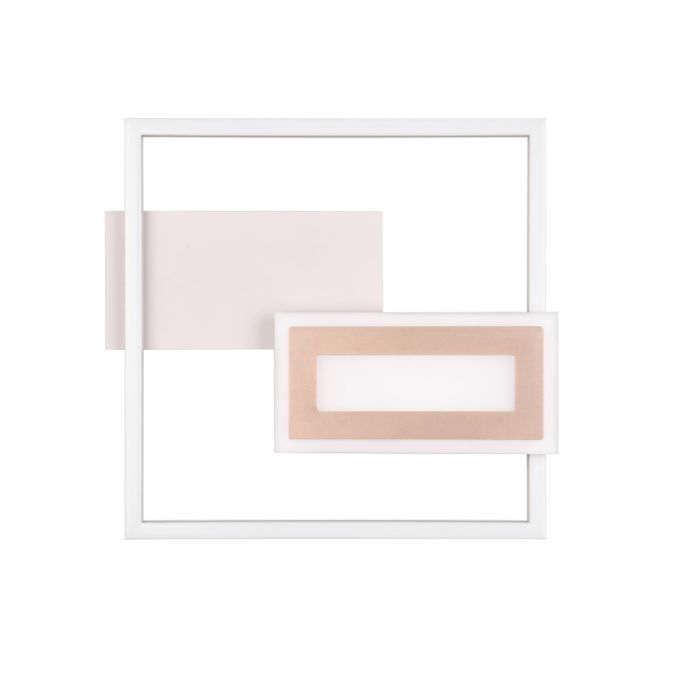Grijze plafonnière design, Shun, 22W, 3000K LED