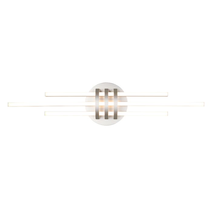 Nikkelen plafonnière modern, Saloua, 20W, 3000K LED, 3-staps dimbaar