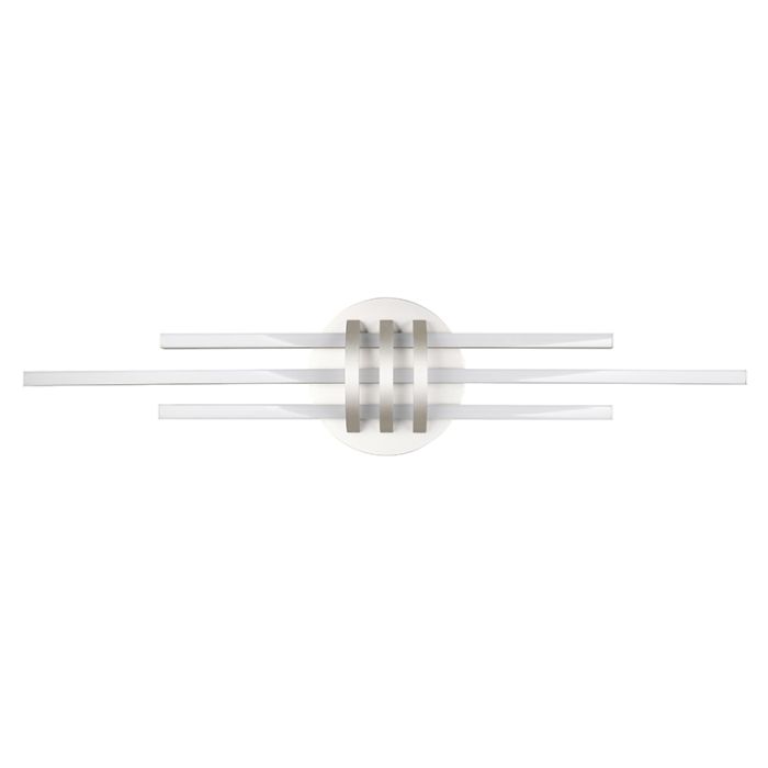 Nikkelen plafonnière modern, Saloua, 20W, 3000K LED, 3-staps dimbaar