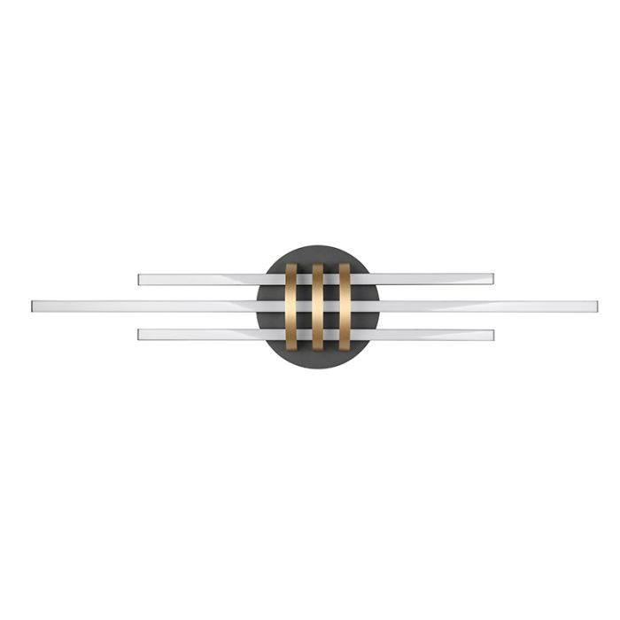 Zwarte plafonnière modern, Saloua, 20W, 3000K LED, 3-staps dimbaar