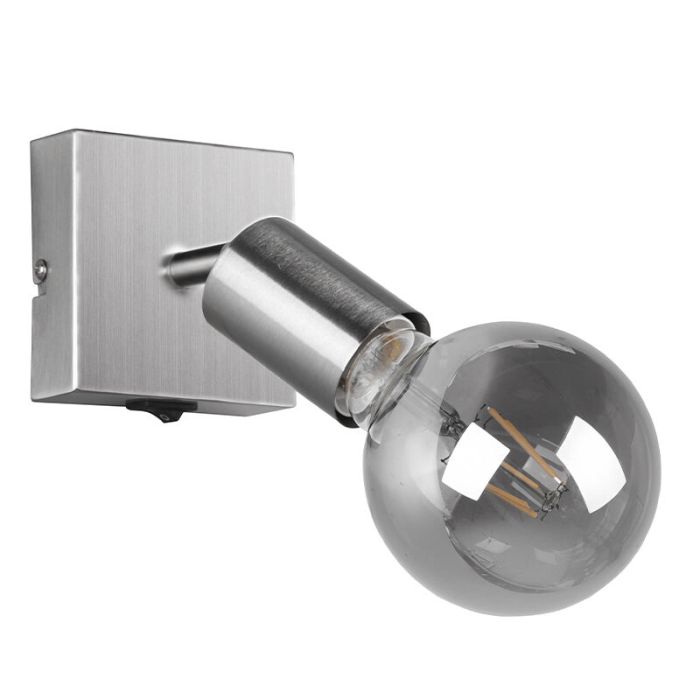 Moderne wandlamp Odin, nikkel