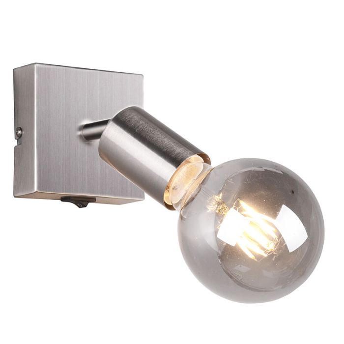 Moderne wandlamp Odin, nikkel