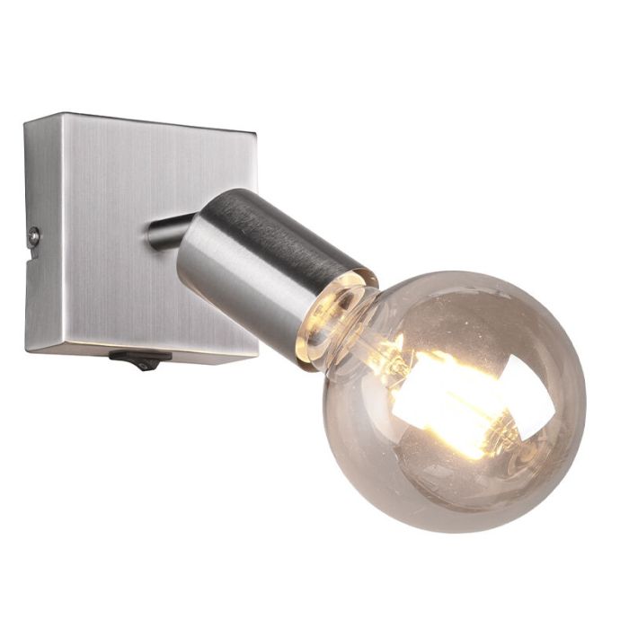 Moderne wandlamp Odin, nikkel