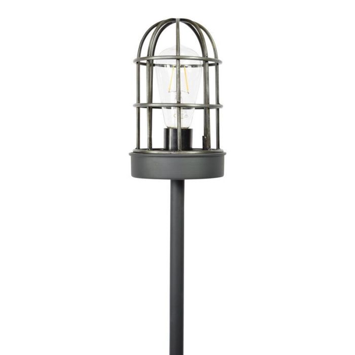 Industriële vloerlamp zwart, Nova, met schakelaar