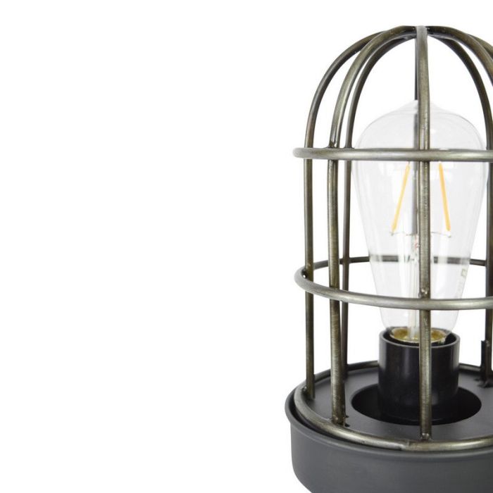Industriële vloerlamp zwart, Nova, met schakelaar