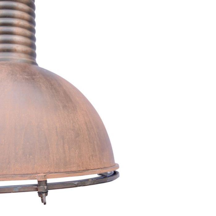 Roestige hanglamp Descon, Industrieel