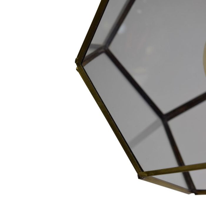 Industriële hanglamp brons, Jez