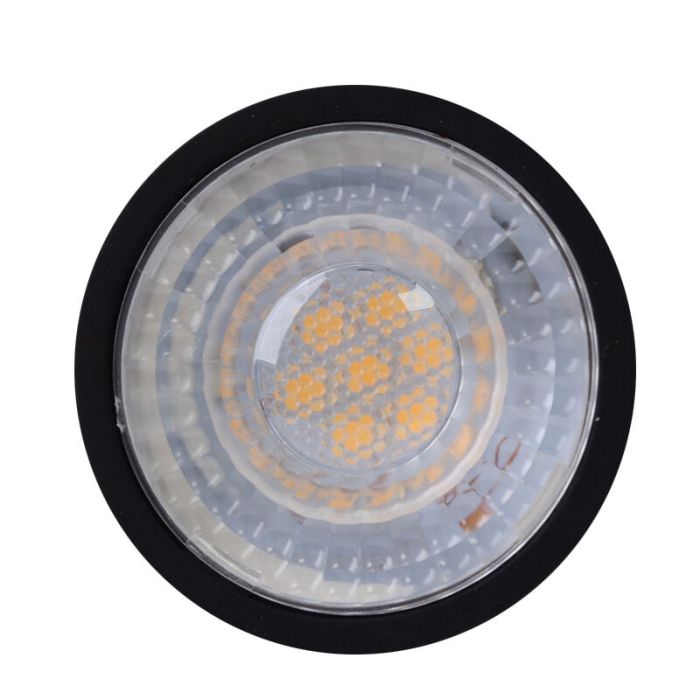 10-pack Zwarte dimbare GU10 LED spot Antonie, 5 Watt, 2700K (Warm wit)