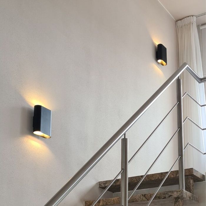 Zwarte wandlamp Rodigo - Modern