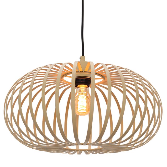 Industriële hanglamp zandkleur, Lieve