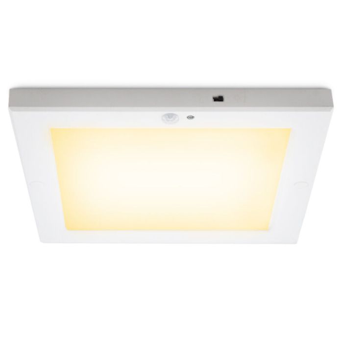 Witte plafondlamp met sensor Luan, kunststof, 20w, 3000K LED