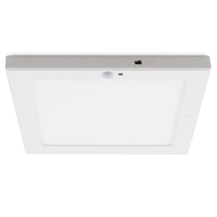 Witte plafondlamp met sensor Luan, kunststof, 20w, 3000K LED
