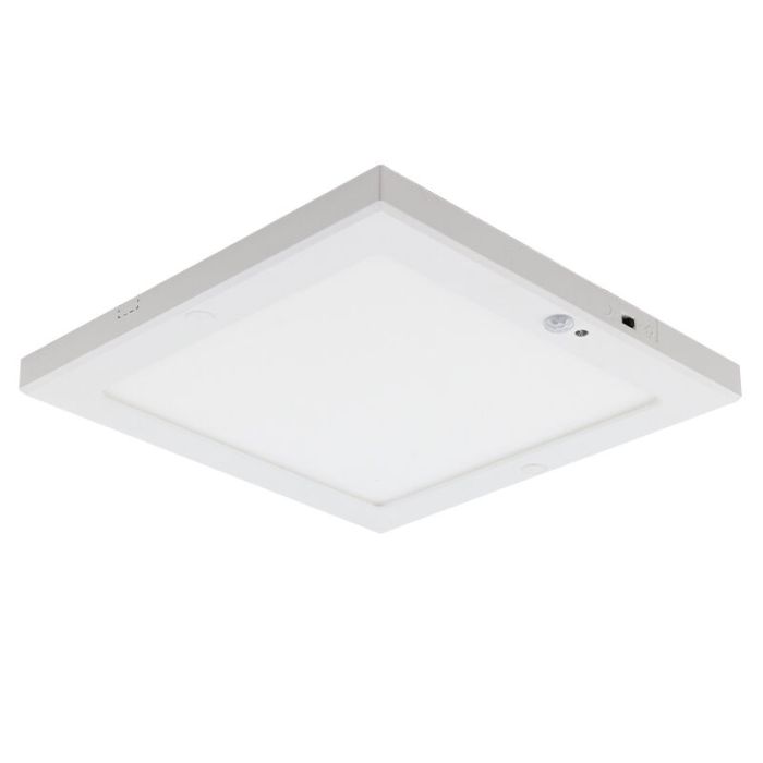 Witte plafondlamp met sensor Luan, kunststof, 20w, 3000K LED