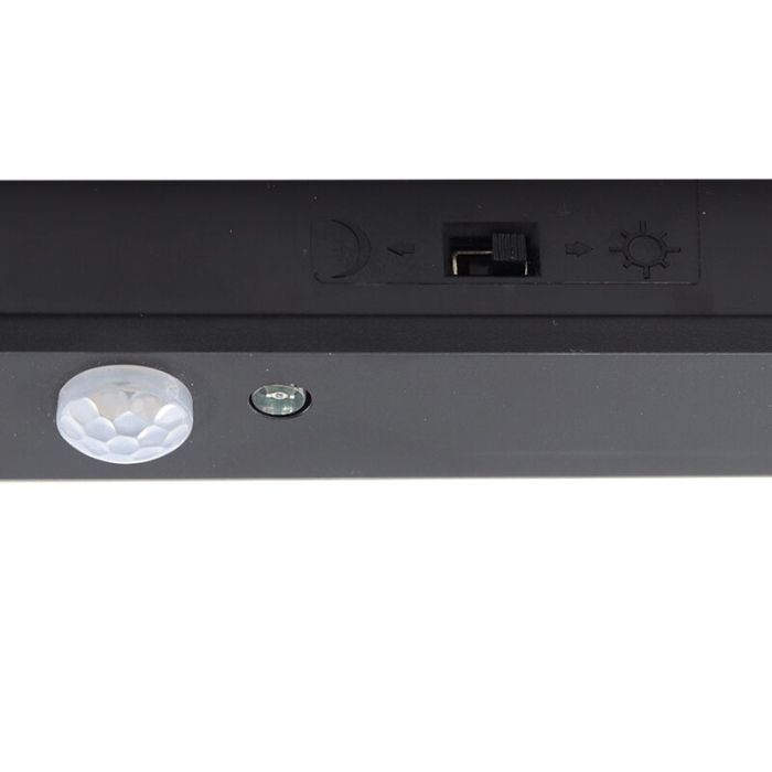 Zwarte plafondlamp met sensor Luan, kunststof, 18w, 3000K LED