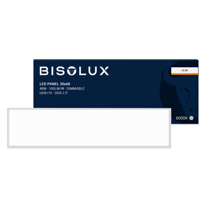 Bisolux LED paneel 30x120 - 38W - 6000K - dimbaar - UGR<19 - side-lit