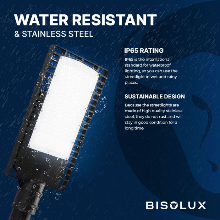 Bisolux LED Straatverlichting Garry, 90 Watt, 6000k koud wit, 5 jaar garantie