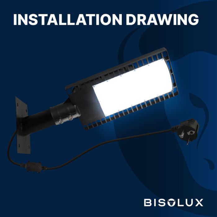 Bisolux LED Straatverlichting Garry, 90 Watt, 6000k koud wit, 5 jaar garantie