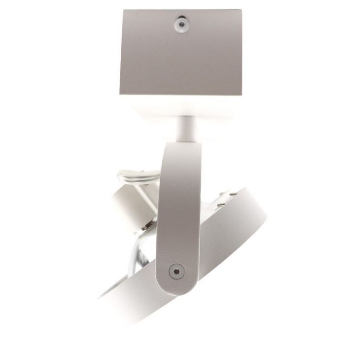 Witte plafond-/wandspot Melby, aluminium