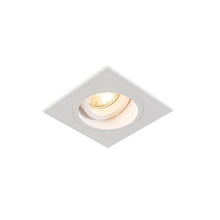 Witte inbouwspot Milan, metaal