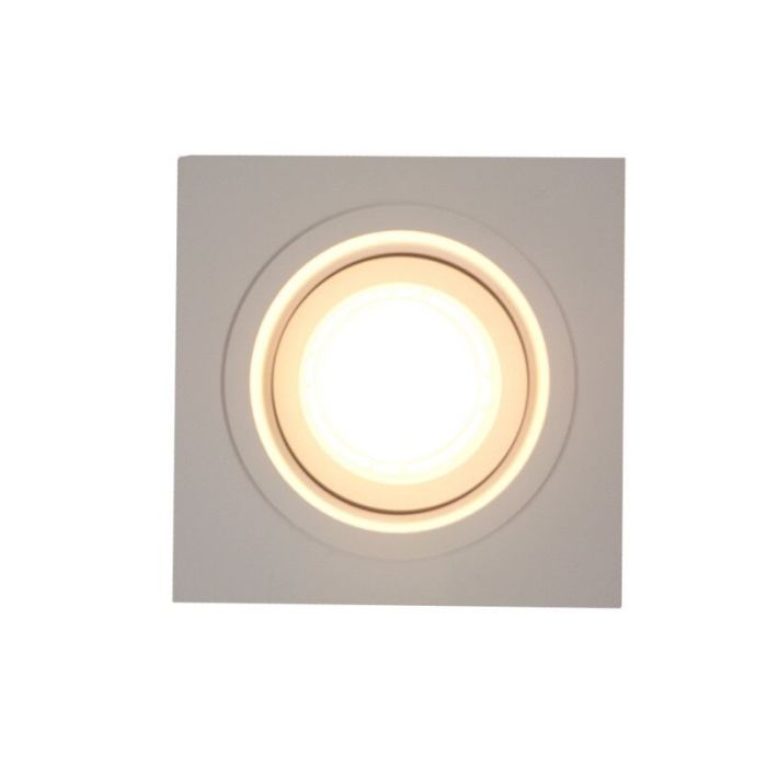 Witte inbouwspot Milan, metaal