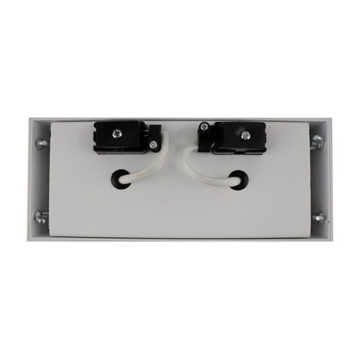Witte trimless inbouwspot Wilhelm, metaal