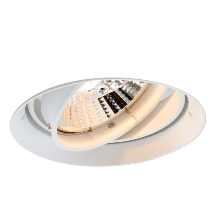 Moderne trimless inbouwspot wit, wilhelm, GU10 AR111