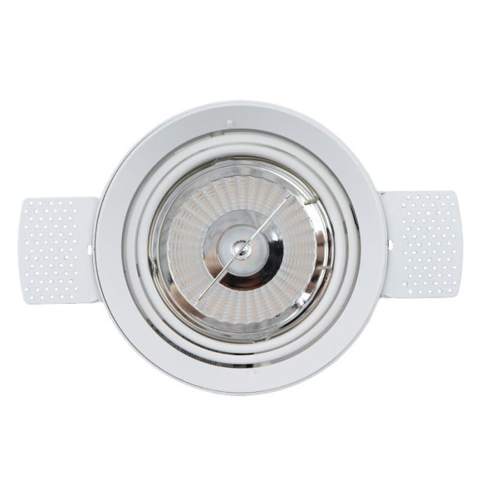 Moderne trimless inbouwspot wit, wilhelm, GU10 AR111