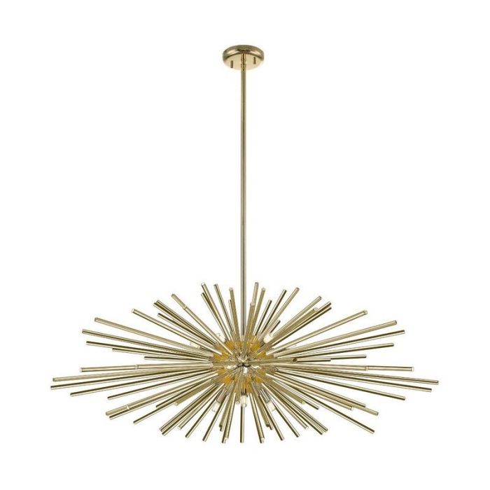 Design hanglamp Milos, goud, glas