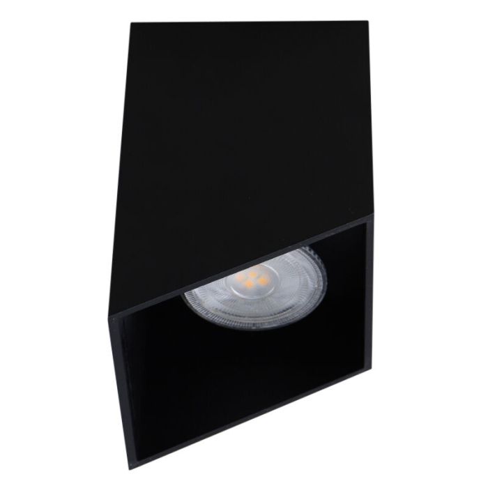 Aluminium opbouwspot Neva, zwart