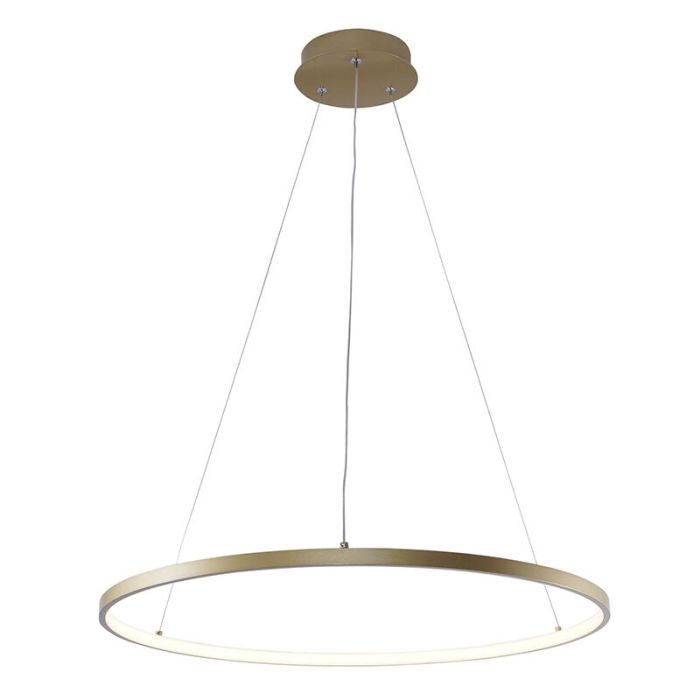 Design hanglamp goud, Kubra, 28W, warm tot koud wit verstelbare LED